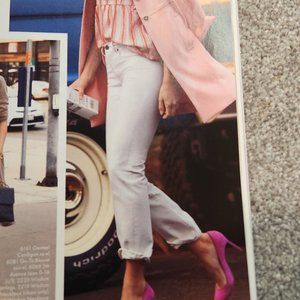 CAbi 100% boyfriend jean in vintage white (off white) NWT Spring 2022 Size 4